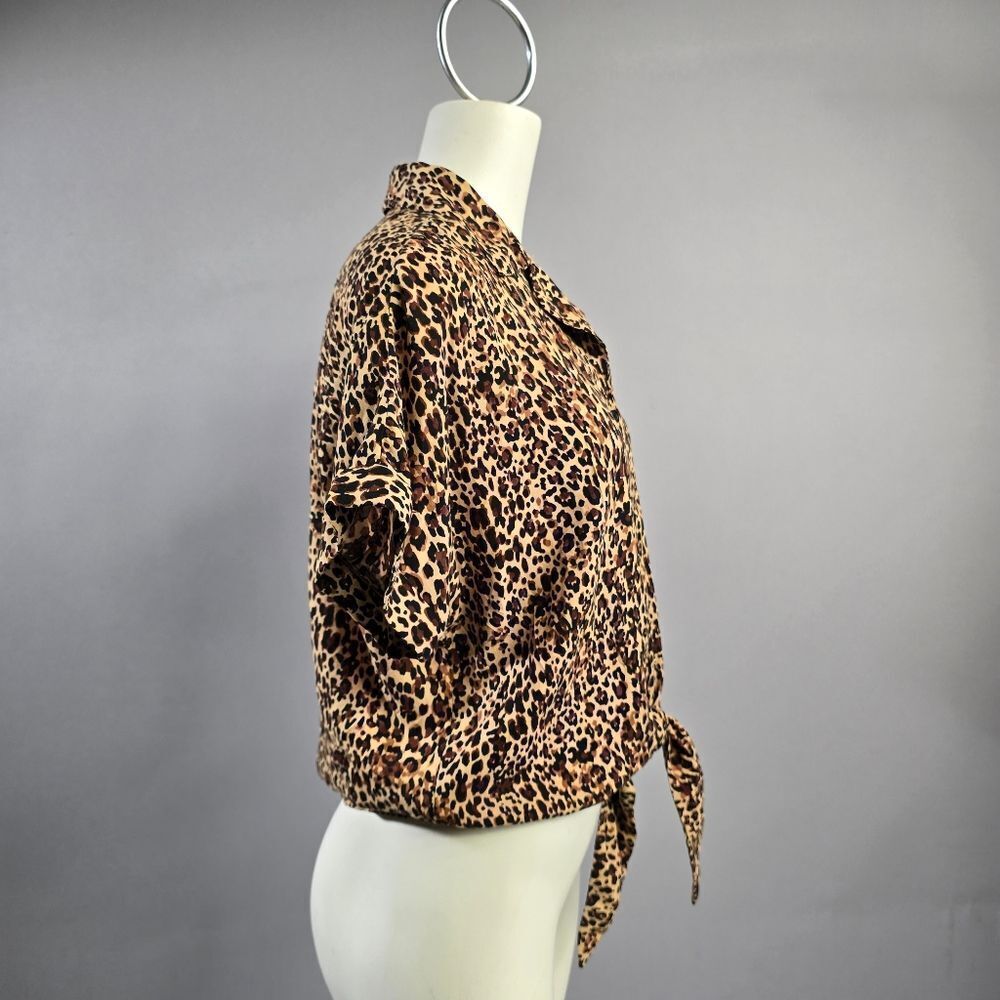 beachlunchlounge Leopard Button Down Shirt R15 - Picture 2 of 4